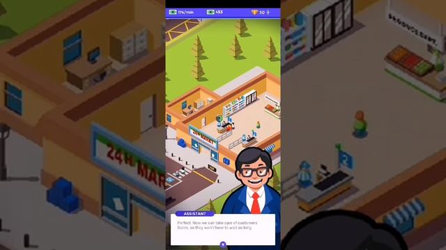 Idle Supermarket Tycoon - Tiny Shop Gameplay смотреть онлайн