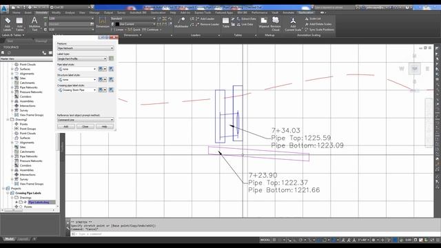 AutoCAD Civil 3D 2016 What's New - "Crossing Pipe Labels for Profiles and Section Views" смотреть онлайн