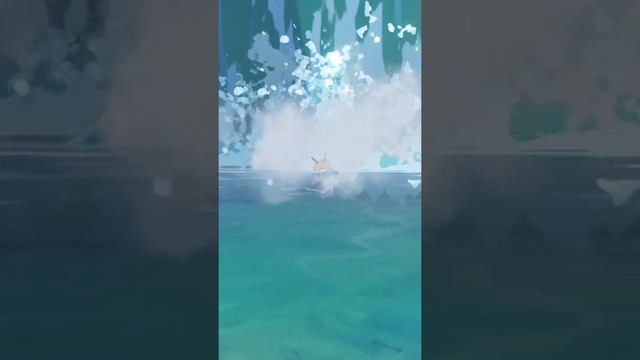 Hilichurl Dancing in Waterfall Genshin Impact смотреть онлайн