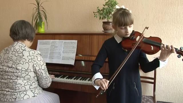 Д. Каминский -"Старинный танец", исп. Варвара Бобикова, 9 лет, г. Гродно, скрипка смотреть онлайн