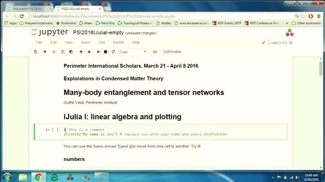 Vidal - Explorations in Condensed Matter 01 смотреть онлайн