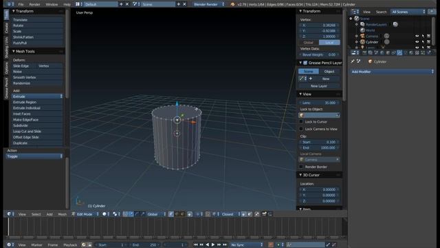 Моделирование в Blender. Общий Обзор. Часть 1