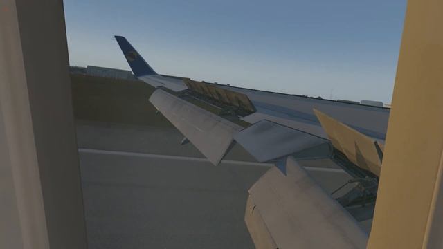 Aerosvit B763 landing at DUSSELDORF from the passenger seat | Wing view! смотреть онлайн