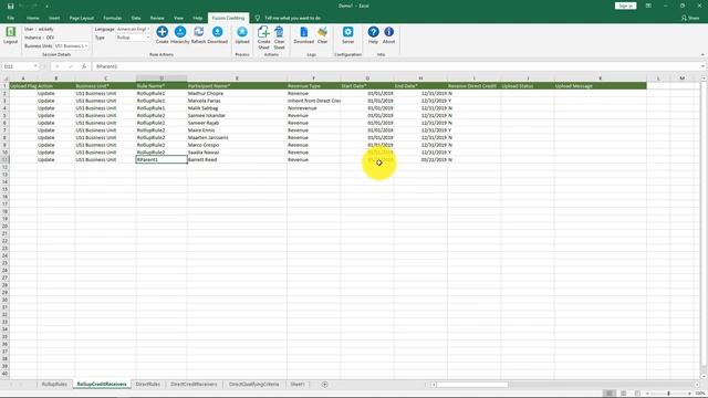 Download Rollup Credit Rules of Oracle Fusion Incentive Compensation Rules using custom excel addin смотреть онлайн