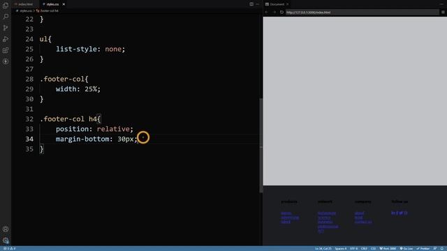 Responsive footer design HTML CSS смотреть онлайн