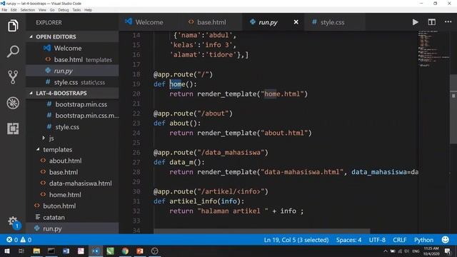 Toturial WEB BY FLASK - PART 4.Bootstrap #WEBFLASK смотреть онлайн