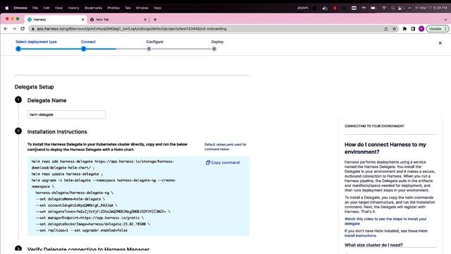 Delegate installation: Connect Harness to my environment смотреть онлайн