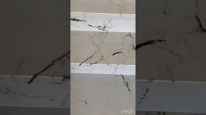 Лестница из керамогранита!С капиносом,с подсветкой,с переходом рисунка