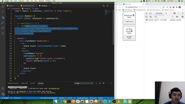 React Hooks (useState & useEffect) смотреть онлайн