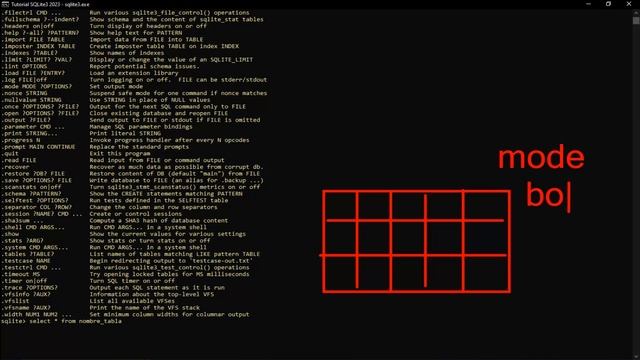 Tutorial SQLite3 2023 N° 4 - Línea de comando Shell SQLite смотреть онлайн