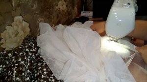 Как из обычного тюля сшить очень красивый комплект! Тюль омбре.