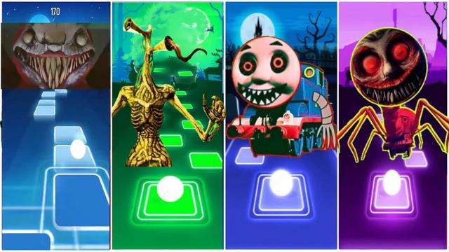 Evil Thomas Train 🌟 Scary Tom Thomas 🌟 Choo Choo Charles 🌟 Spider Thomas ⚡ Tiles Hop EDM Rush!