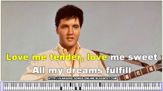 Elvis Presley - Love Me Tender- Karaoke songs of the 60s for beginners. смотреть онлайн