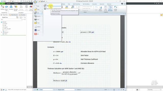 Creo Parametric - Embedded Mathcad Worksheets смотреть онлайн