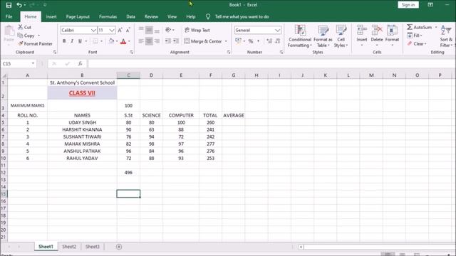 How to use formula in MS Excel explained by Sir Surendra смотреть онлайн
