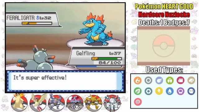 Can I beat Heart Gold by only using ONE Pokémon of Each type? Oh, and its a Hardcore Nuzlocke! смотреть онлайн