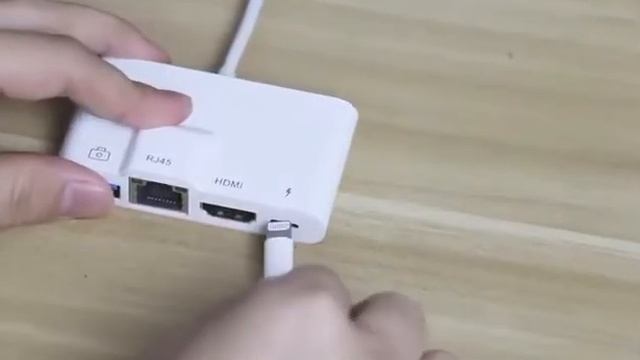 Lightning to OTG Ethernet Digital AV Adapter смотреть онлайн