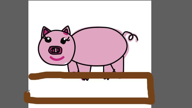 Рисуем свинку детям часть 46 смотреть онлайн