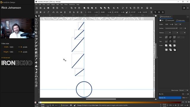 Inkscape Mandala Design Tutorial: How to Create Mandala Art with Live Mirroring смотреть онлайн