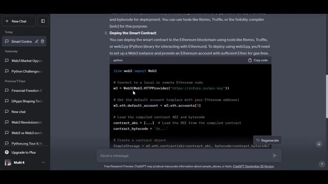 Can ChatGPT Create Smart Contracts in Python? | Exploring the Future of Smart Contract Development смотреть онлайн
