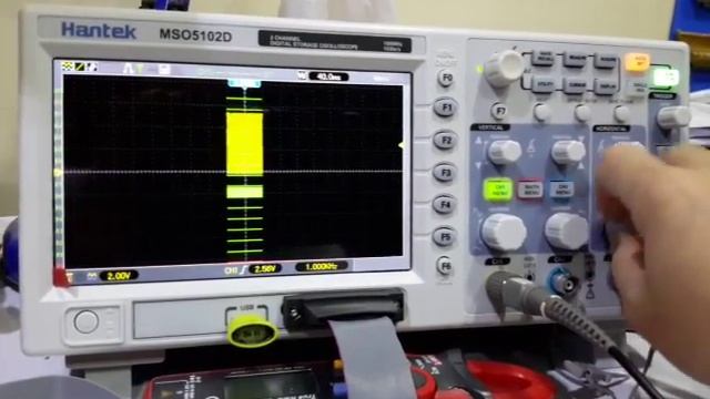 Hantek MSO5102D Logic Analyzer menu have a prolem reboot!!! смотреть онлайн