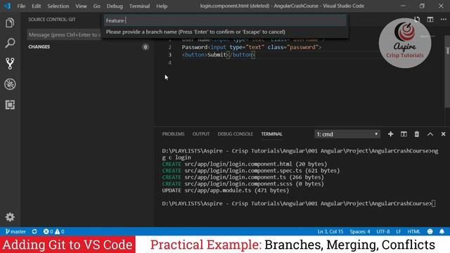[Angular] 006 Adding Git to VS Code IDE смотреть онлайн