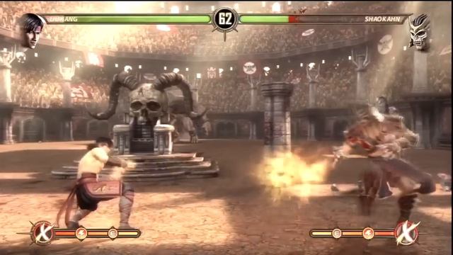 Mortal Kombat 9 - How to Beat Shao Kahn vs Liu Kang (EASY) HD смотреть онлайн