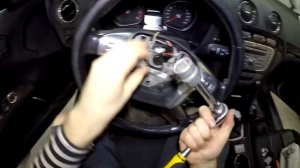 Как снять руль Ford Mondeo 2007-2014год