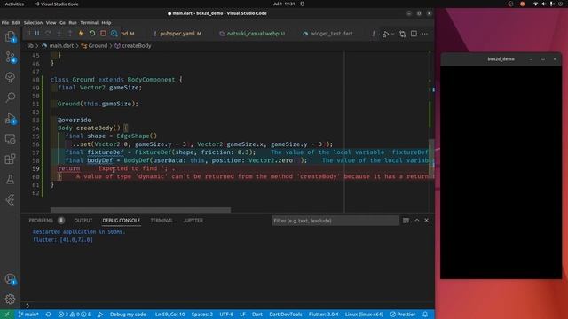 02. Flutter Sprites and Box2D Physics - forge смотреть онлайн