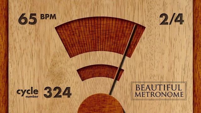 65 BPM 2/4 Wood Metronome HD смотреть онлайн