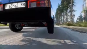 Реконструкция аварии Виктора Цоя в BeamNG.DRIVE.