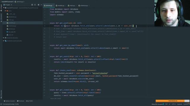 databases асинхронные запросы fastapi смотреть онлайн