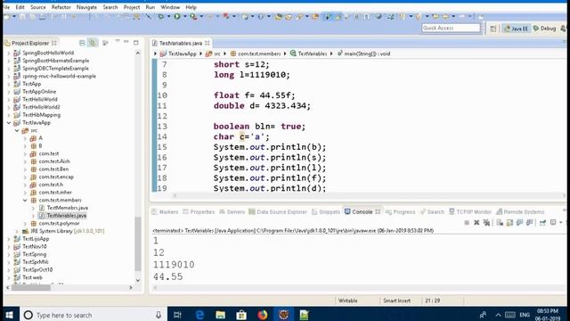 Class 1: Java Primitive Data Types and Wrapper Classes смотреть онлайн