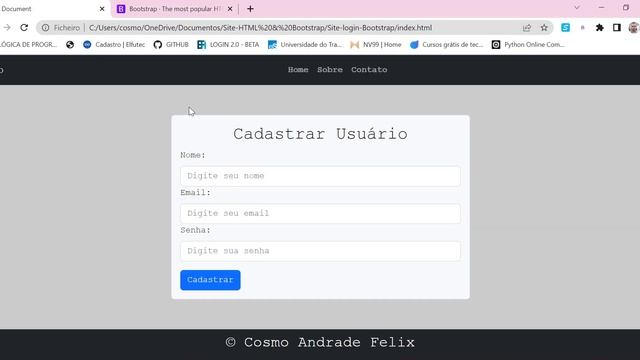 Curso HTML CSS & Bootstrap - 11 - Introducão ao projeto com Bootstrap смотреть онлайн