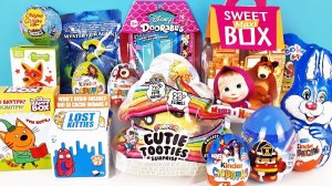 15 Киндер Сюрпризов, Unboxing Kinder Surprise POOPSIE CUTIE TOOTIES, Марвел,ДРАКОНЫ,Три кота,ЛУНТИК