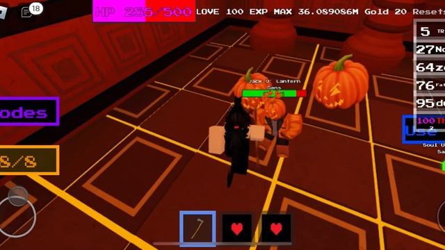 Undertale Last Chance 2 | Bandage armor V.S Jack O Lantern Sans | смотреть онлайн