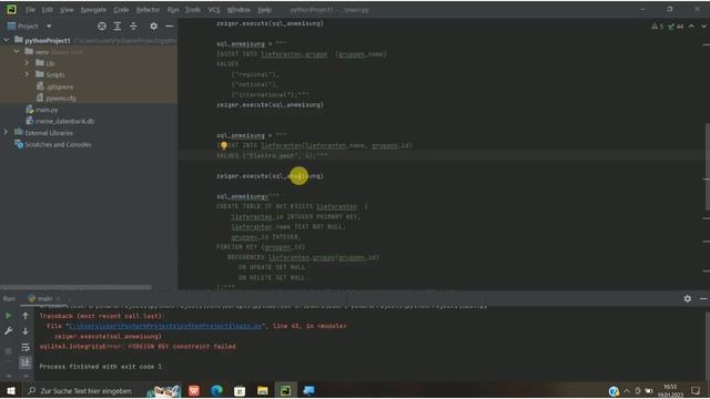 Python | SQLite Fremd Schlüssel Daten update, delete etc | смотреть онлайн
