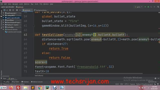 Space -Invader Game Development Tutorial in Python using Pygame Library in Hindi | Urdu | Part-5 смотреть онлайн