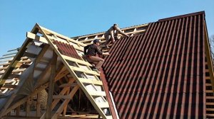 Кровля. Монтаж ондулина ондулина.