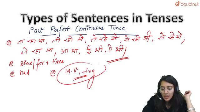 TENSES | Past Perfect Continuous Tense |English Grammar | 12 PM Class By Nidhi ma'am |L17| Doubtnut смотреть онлайн