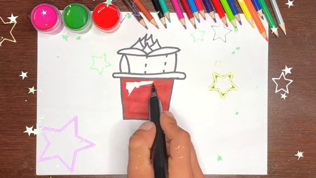 Простое рисование для детей - how to draw - drawing - раскрашиваем вместе смотреть онлайн
