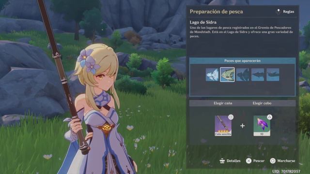 Genshin impact - Guia básica de pesca como pescar cebo y recetas смотреть онлайн