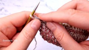 Как ВЯЗАТЬ ПОЛОСКИ разного цвета. Смена цвета нити при вязании спицами / Светлана Тим