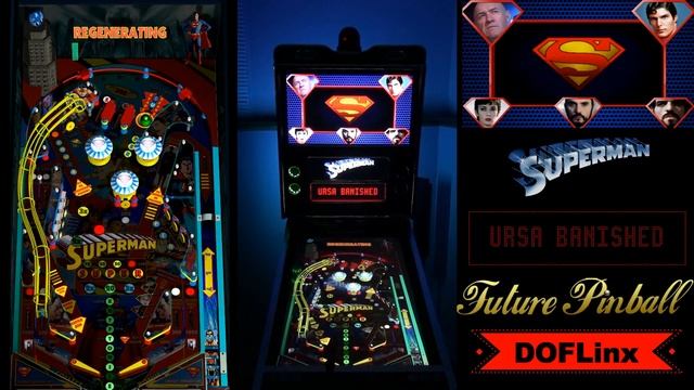 DOFLinx: Superman (Ultimate) Future Pinball. Real Pinball Cabinet lighting & feedback! смотреть онлайн