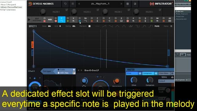 Infiltrator - 2 Vst | Devious Machines | Midi Trigger with Melody notes смотреть онлайн