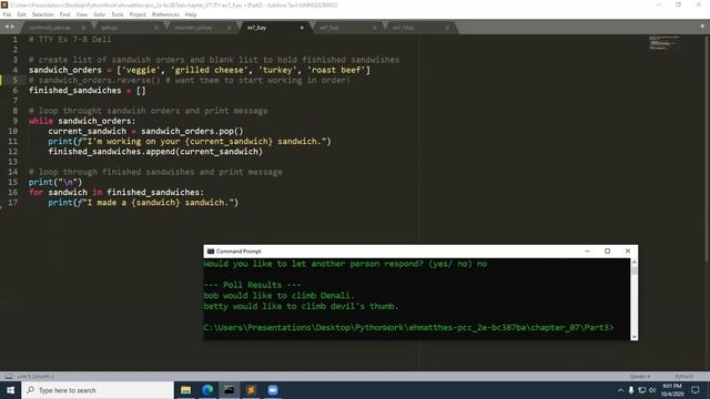 Ch 7 Part 3 Using Loops with Lists and Dictionaries смотреть онлайн
