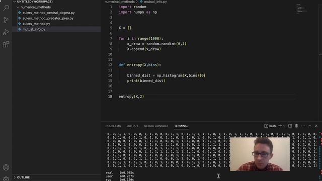 Calculating Entropy and Mutual Information in Python смотреть онлайн
