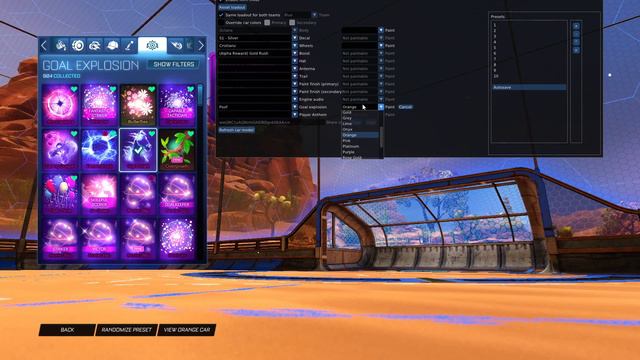 ALL PAINTED POOF GOAL EXPLOSION! (Rocket League Season 5)
