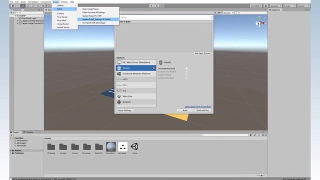 How to Publish and Deploy AR to WebGL in Unity | ZapWorks Unity AR SDK смотреть онлайн