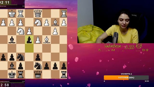 ШАХМАТИСТКА ВЕРНУЛАСЬ на стрим lichess.org :) смотреть онлайн